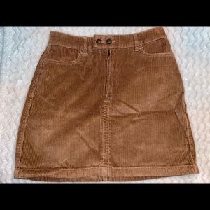 Corduroy Brown Skirt